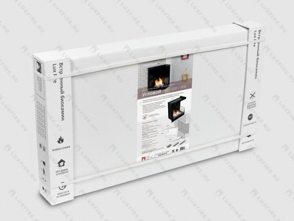 Встроенный биокамин Lux Fire Угловой 1155 М (левый угол)