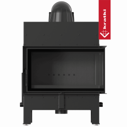 Топка Kratki PRO FLOKI/M/P угловое стекло справа (Чёрная футеровка)