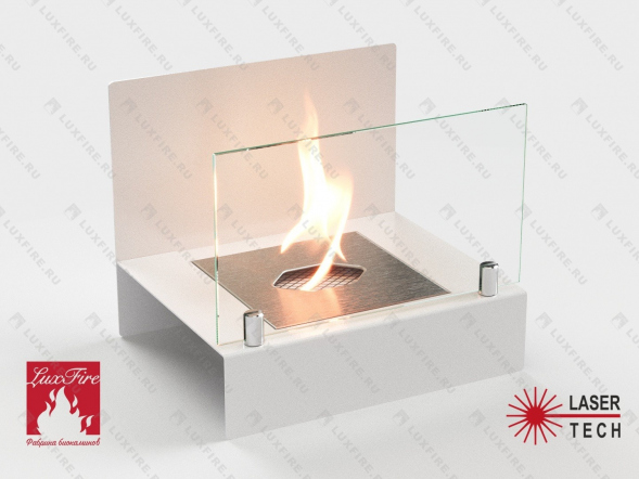Настольный биокамин Lux Fire &amp;quot;Афиша&amp;quot; М (белый)