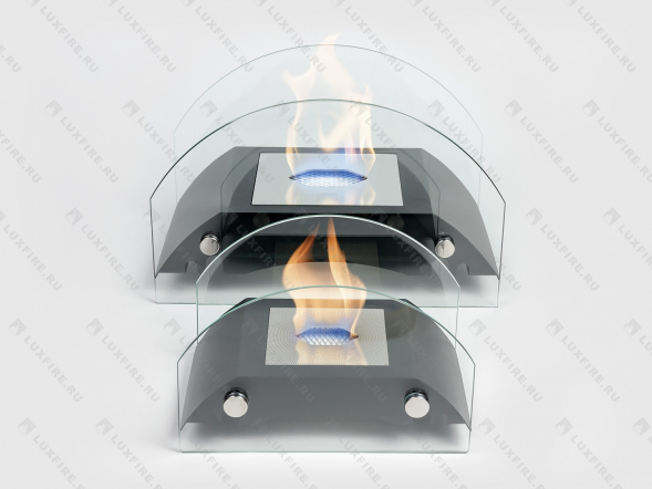 Настольный биокамин Lux Fire &amp;quot;Мост&amp;quot; S (черный)