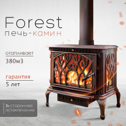 Чугунная печь Forest Bronze